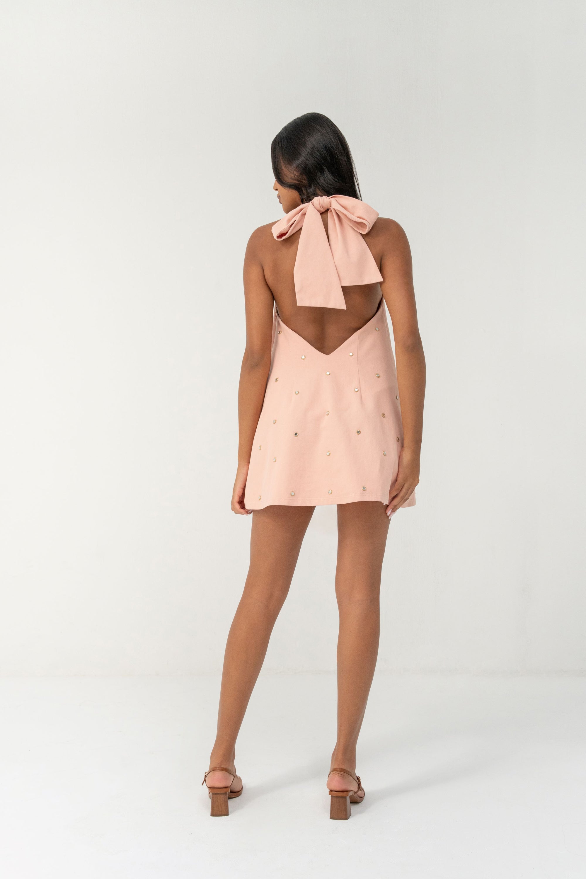 Didi Mini Dress - Pink Denim