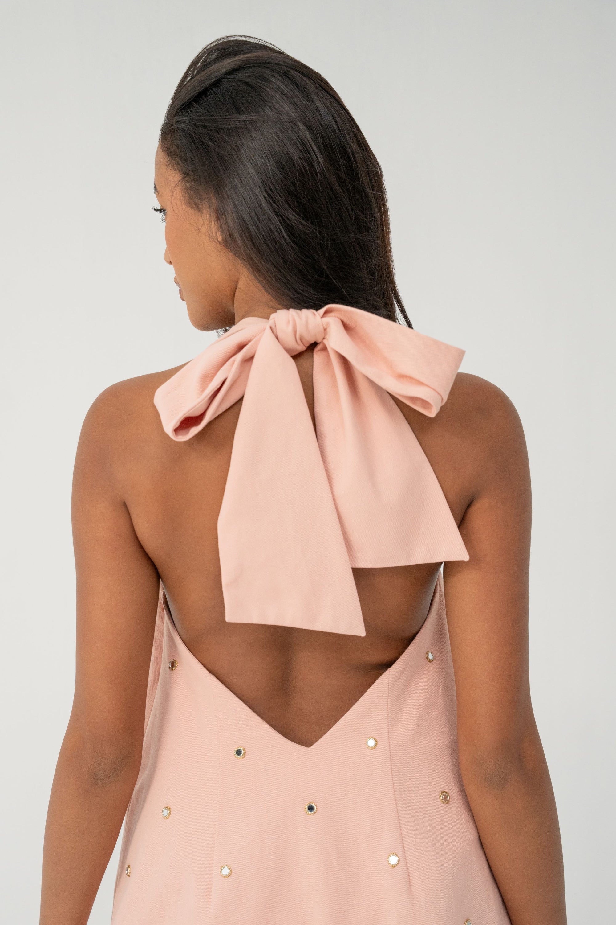 Didi Mini Dress - Pink Denim