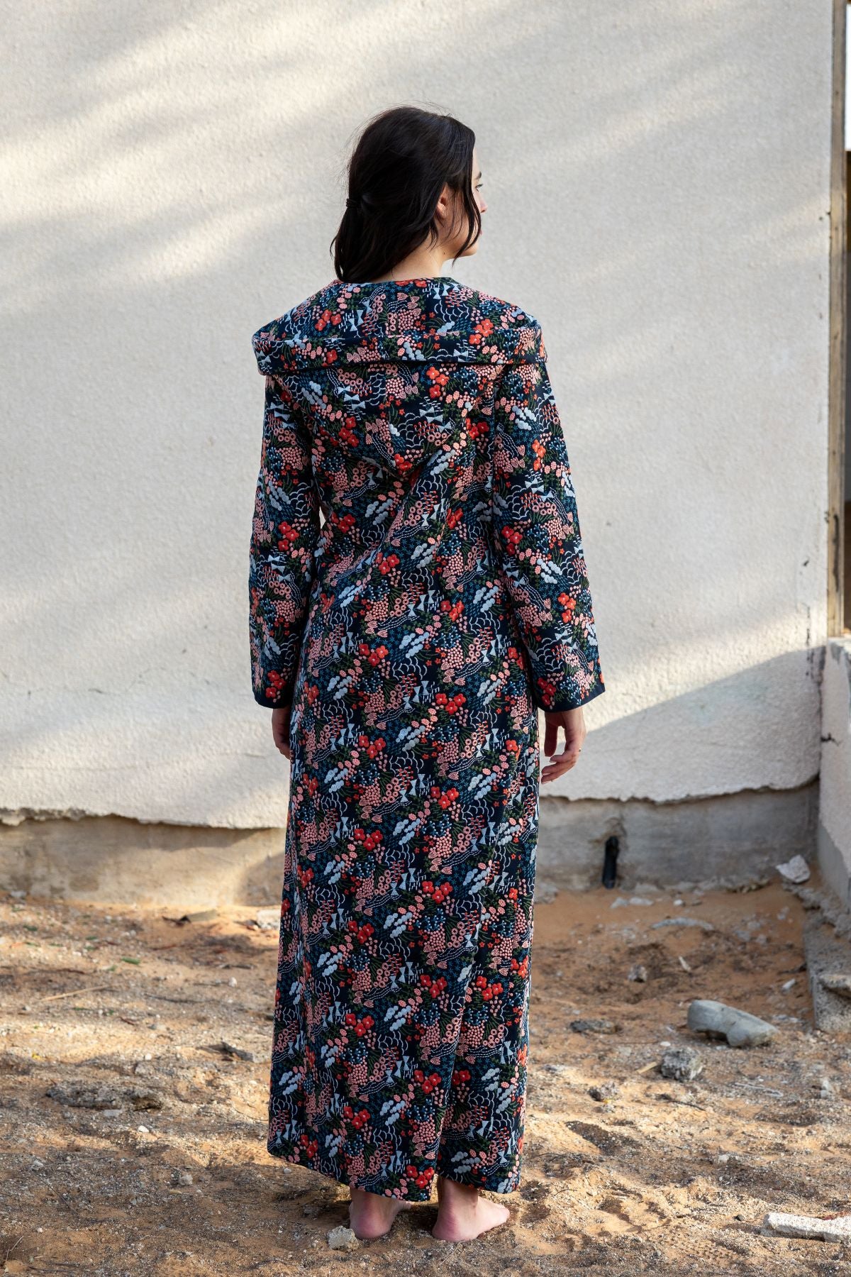 Amara Cape - Navy Blue