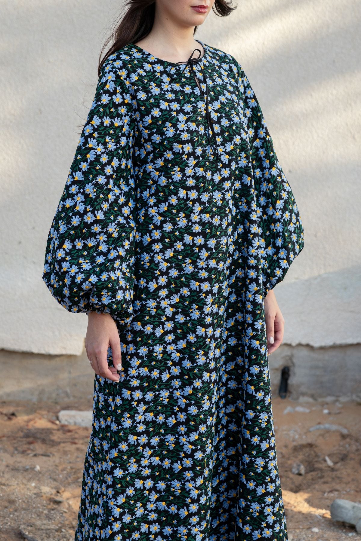 Jasmine Kaftan - Black Floral