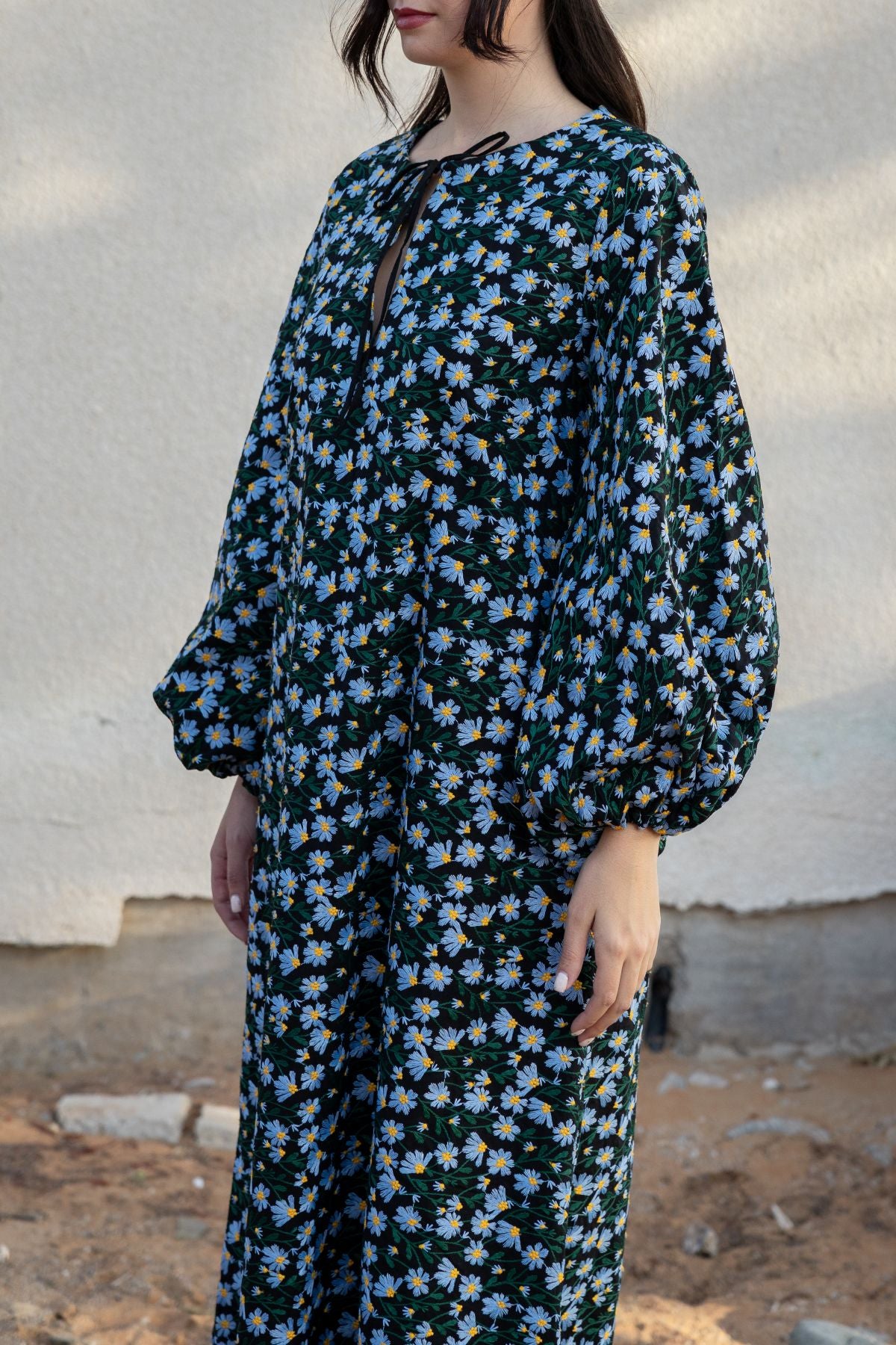 Jasmine Kaftan - Black Floral