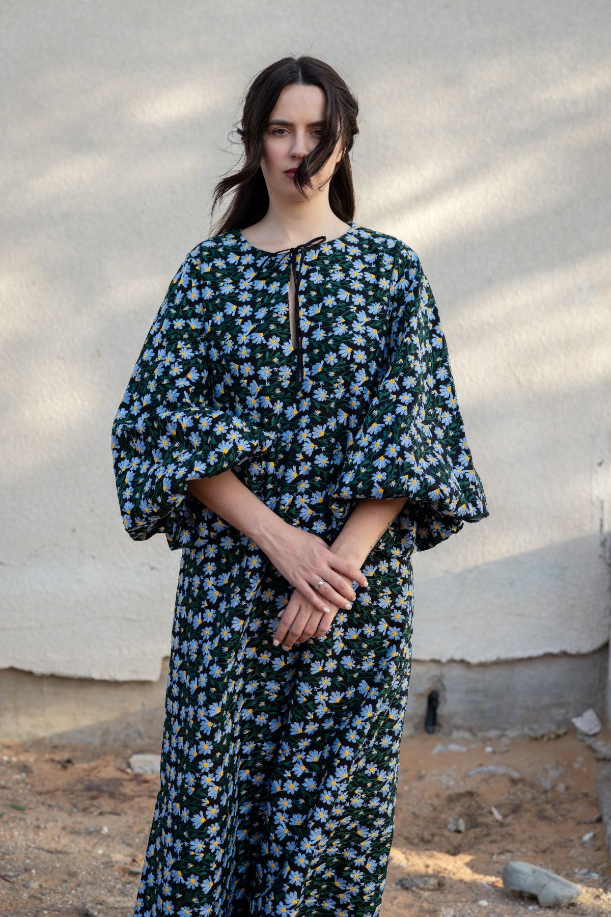 Jasmine Kaftan - Black Floral