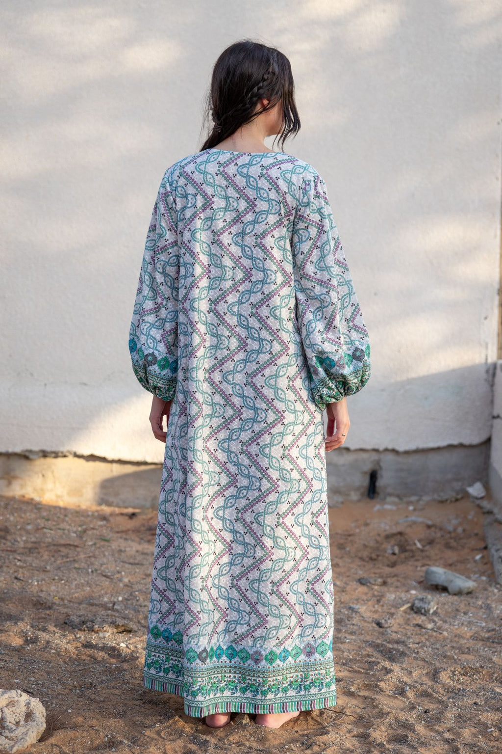 Jasmine Kaftan - Blue Pattern