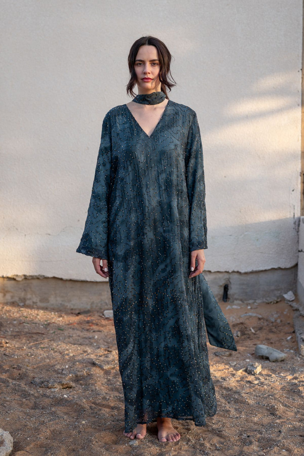 Layali Kaftan - Midnight Blue