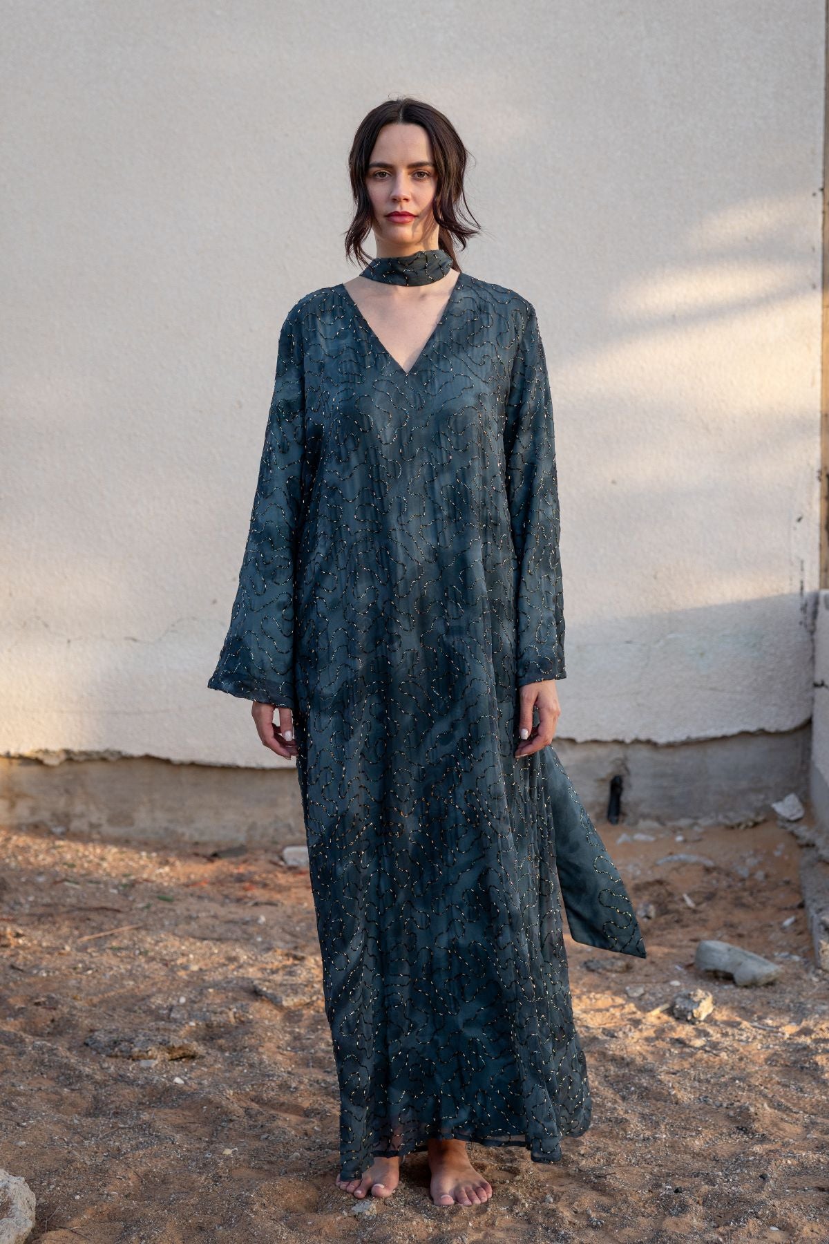 Layali Kaftan - Midnight Blue