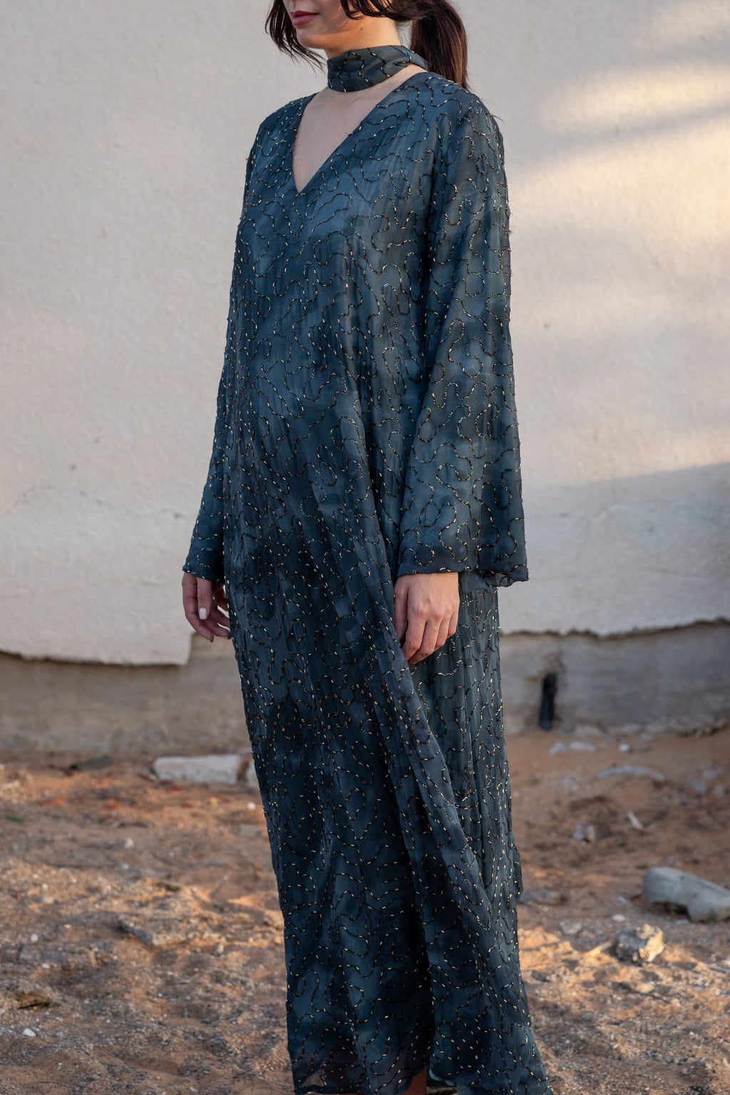 Layali Kaftan - Midnight Blue