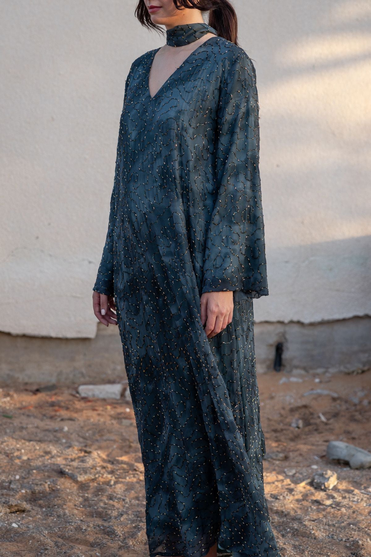 Layali Kaftan - Midnight Blue