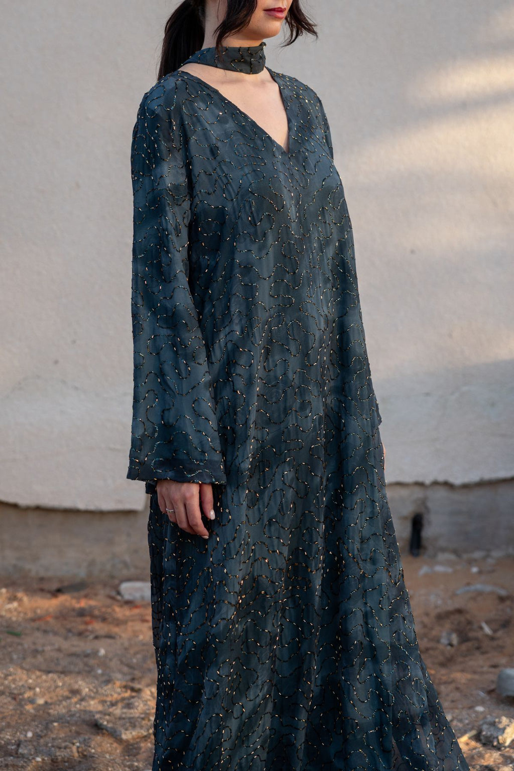 Layali Kaftan - Midnight Blue
