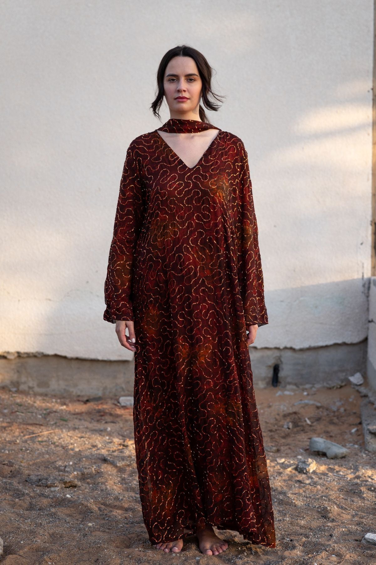 Layali Kaftan - Brown