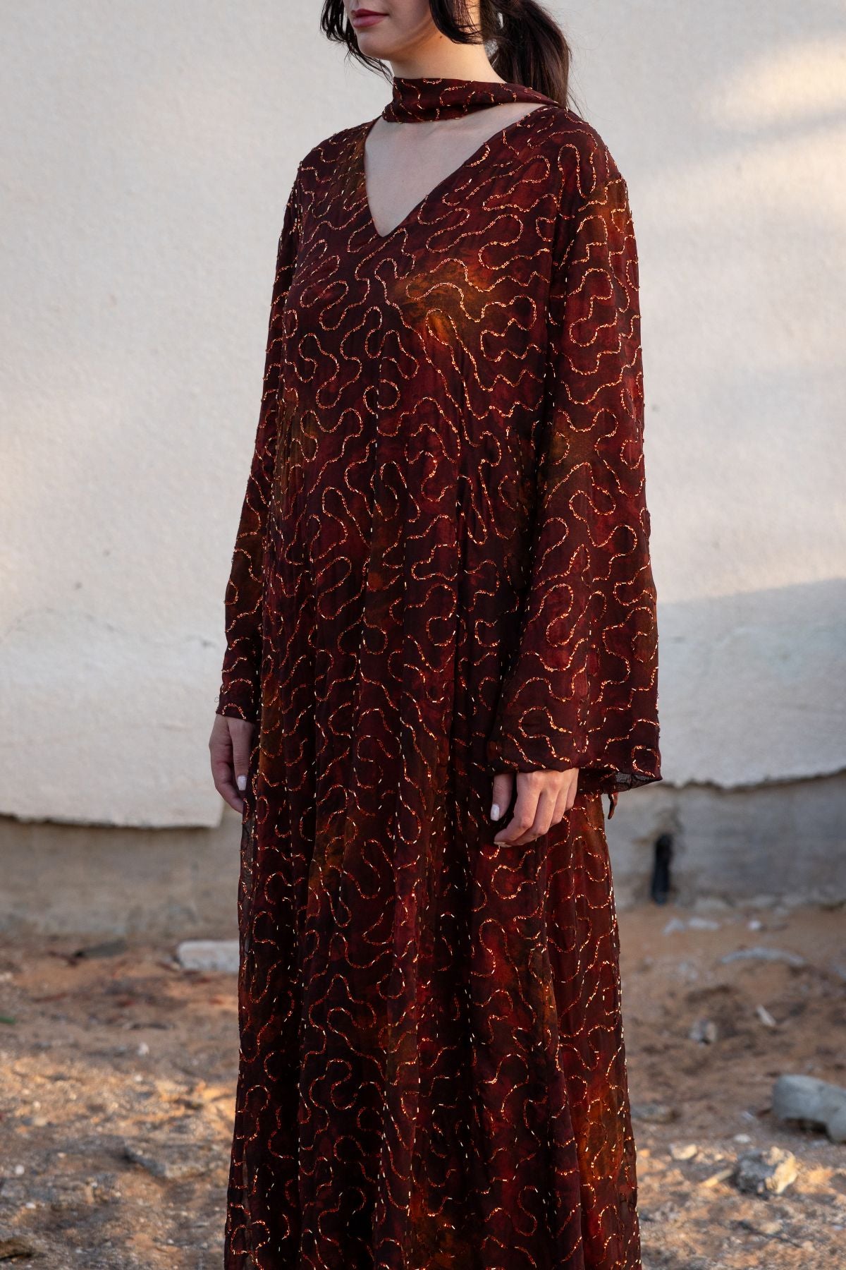Layali Kaftan - Brown