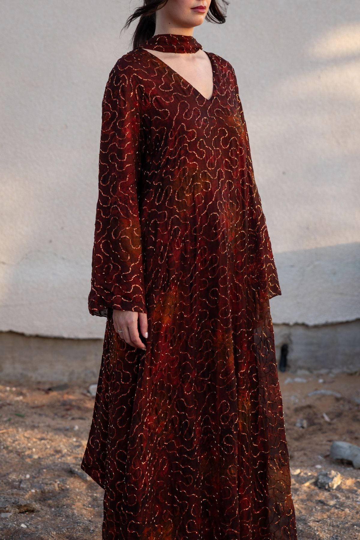 Layali Kaftan - Brown