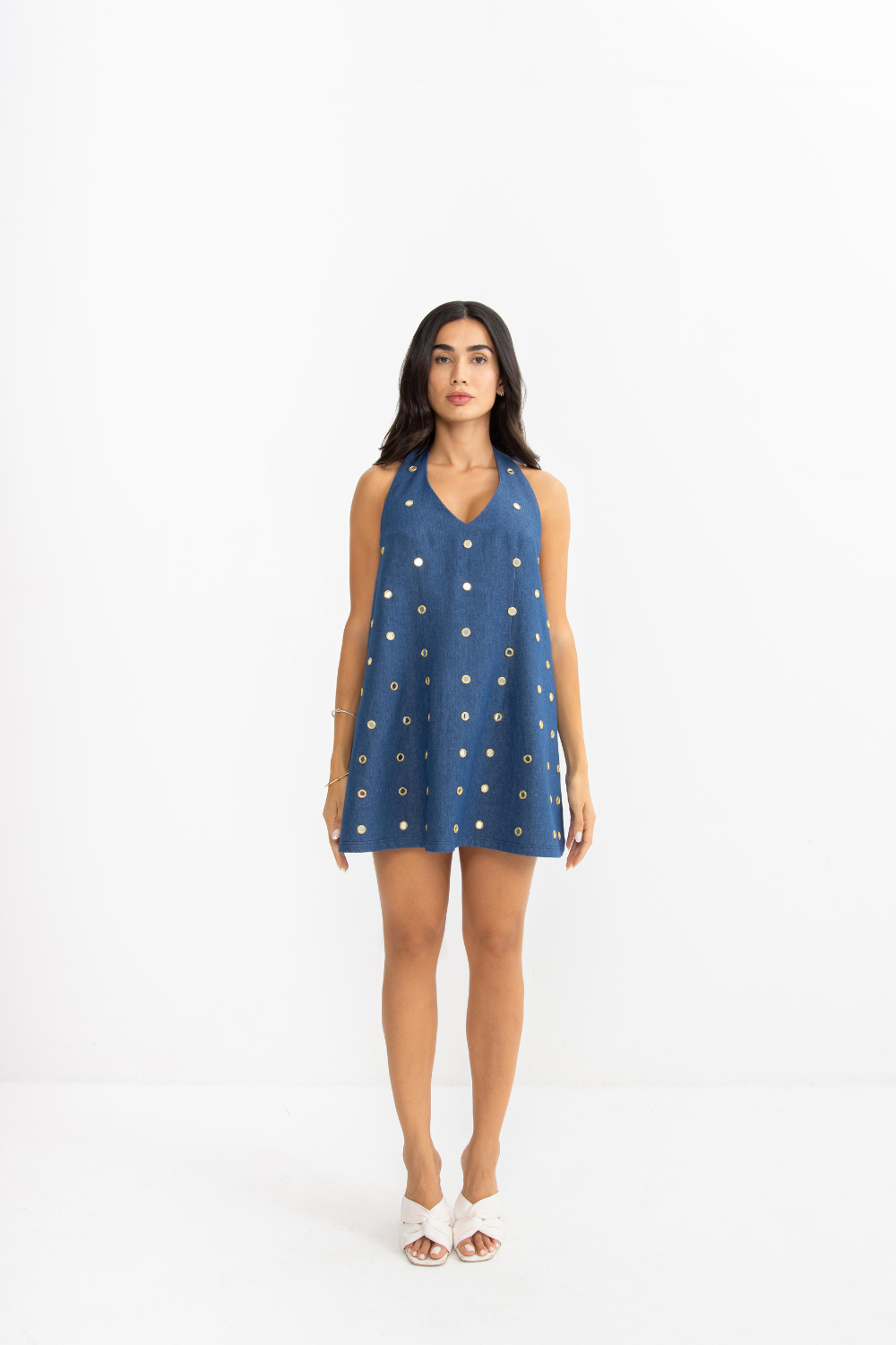 Didi Mini Dress - Blue Denim