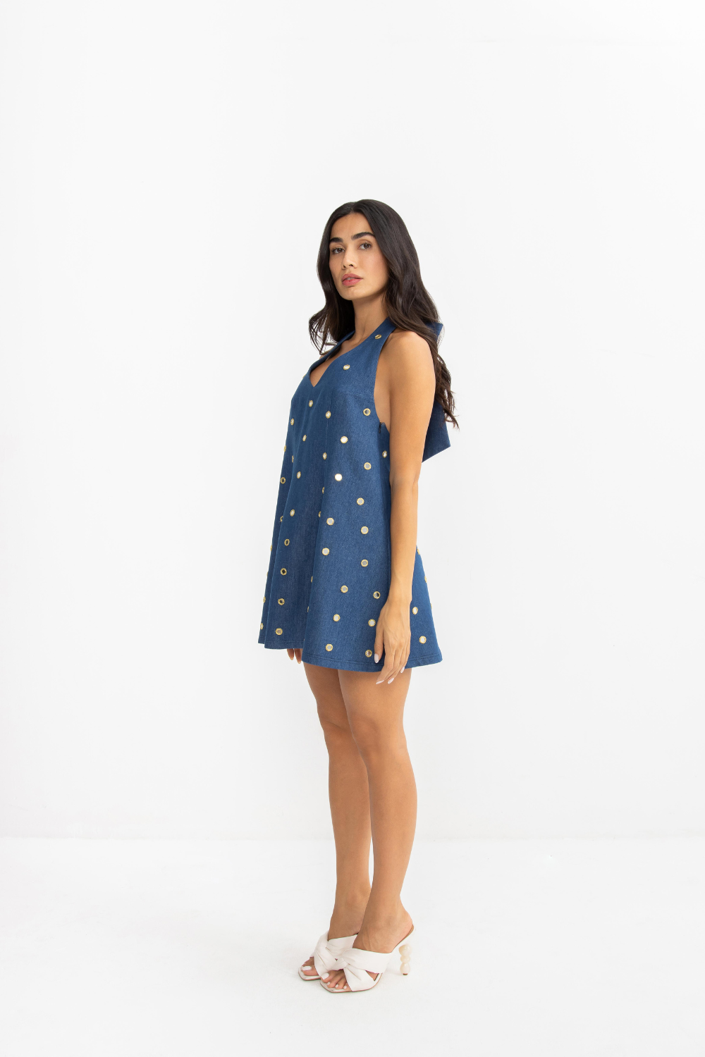 Didi Mini Dress - Blue Denim