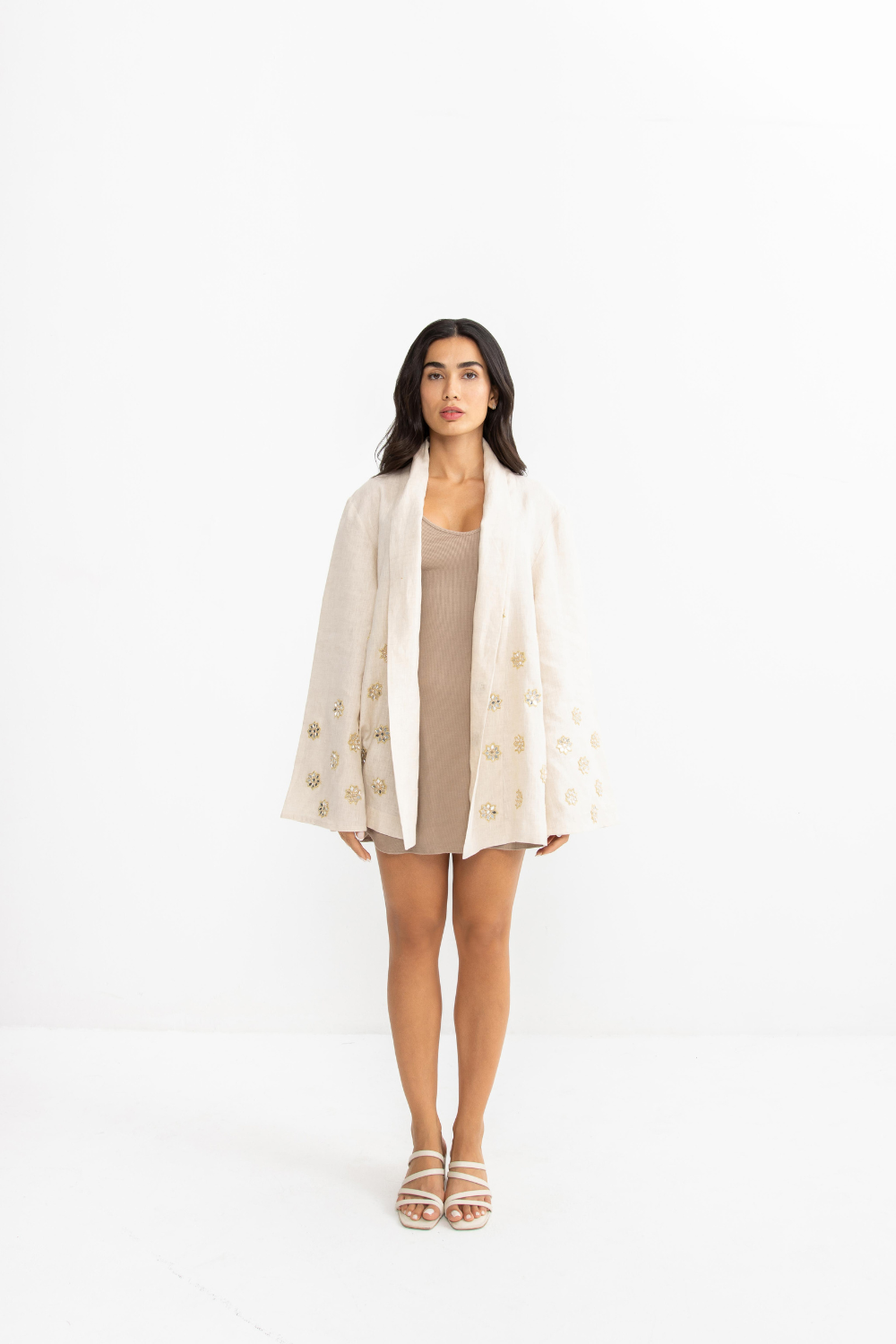 Soleil Kimono - Beige Linen