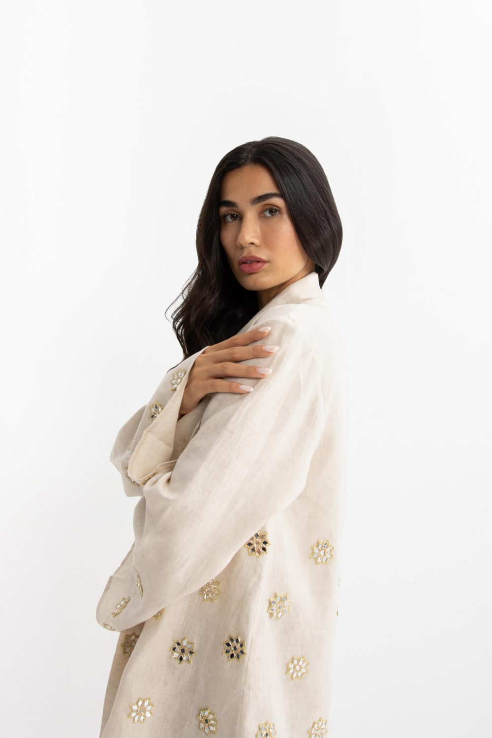 Soleil Kimono - Beige Linen